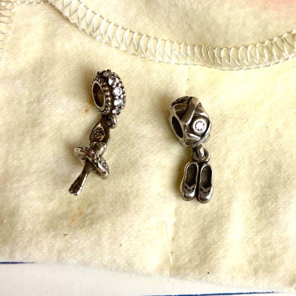 Pandora sterling Ballet Charms